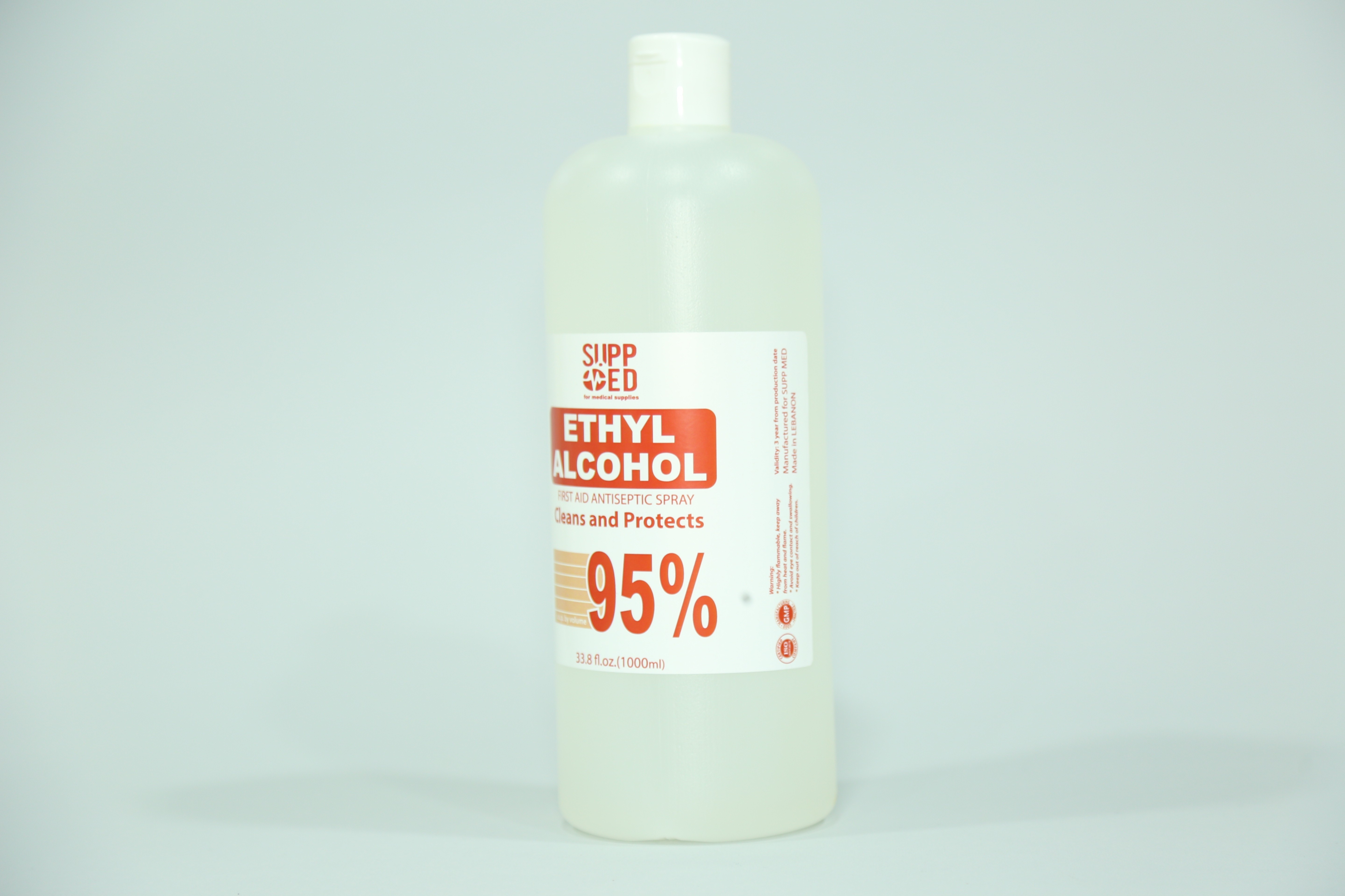 SUPP-MED ALCOHOL WITH CAP 95% 1LITER
