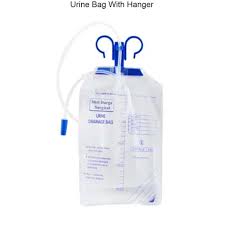 URINE BAG CLOSED 2L WITH HANGER