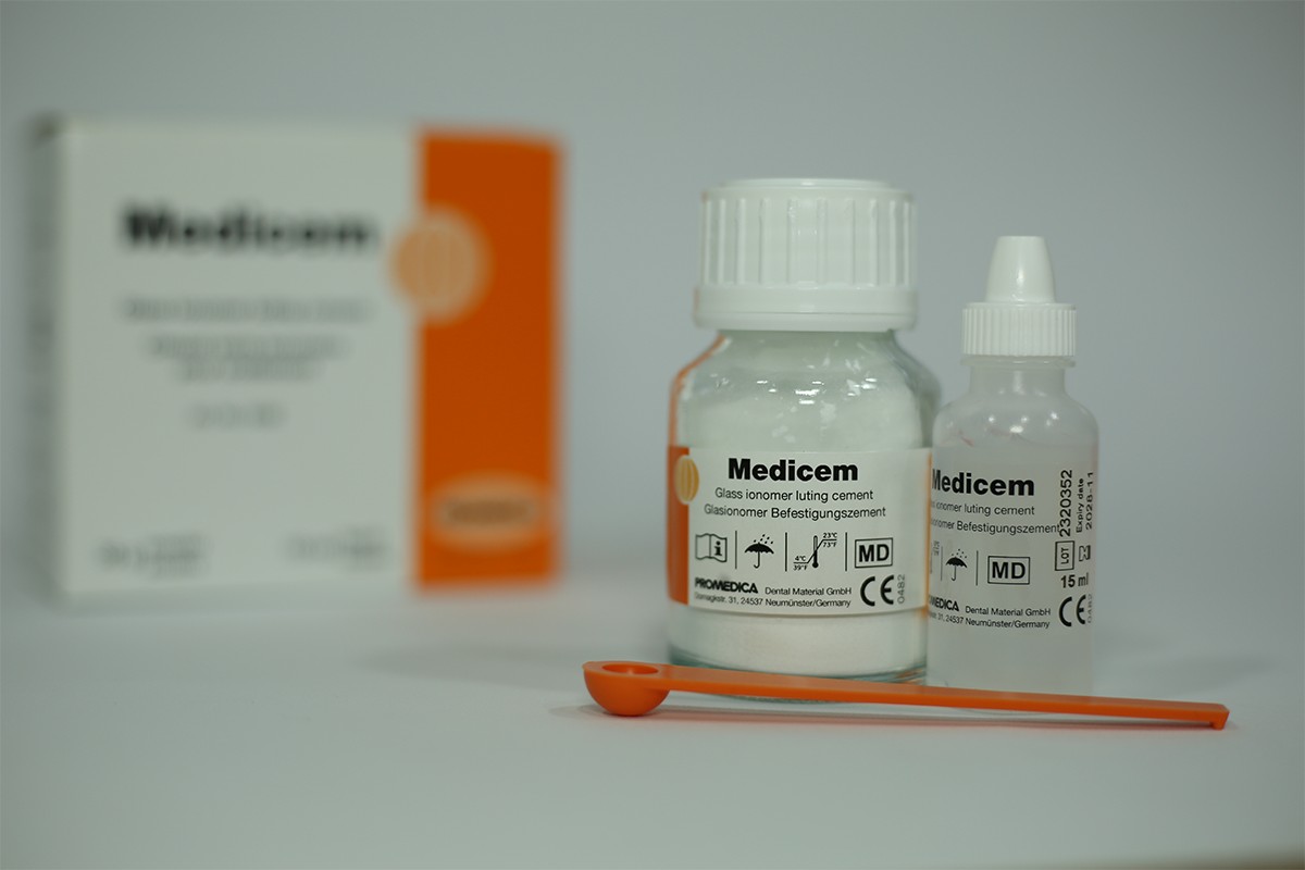 MEDICEM  MDM 35G PWDER +15 ML SOLUTION-GLASS INOMER LUTING CEMENT