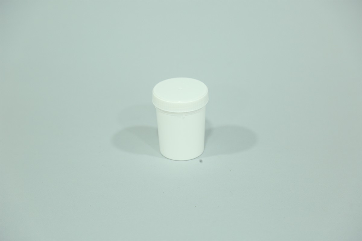 STOOL CUP W/SPOON WHITE 500 PCS / JRZ