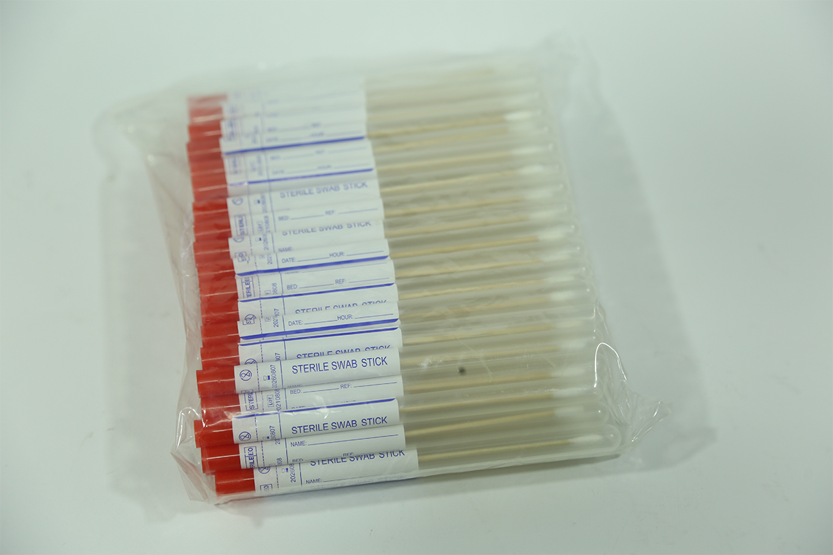 SWABS  STERIL IN- TUBE 100 PIECES 