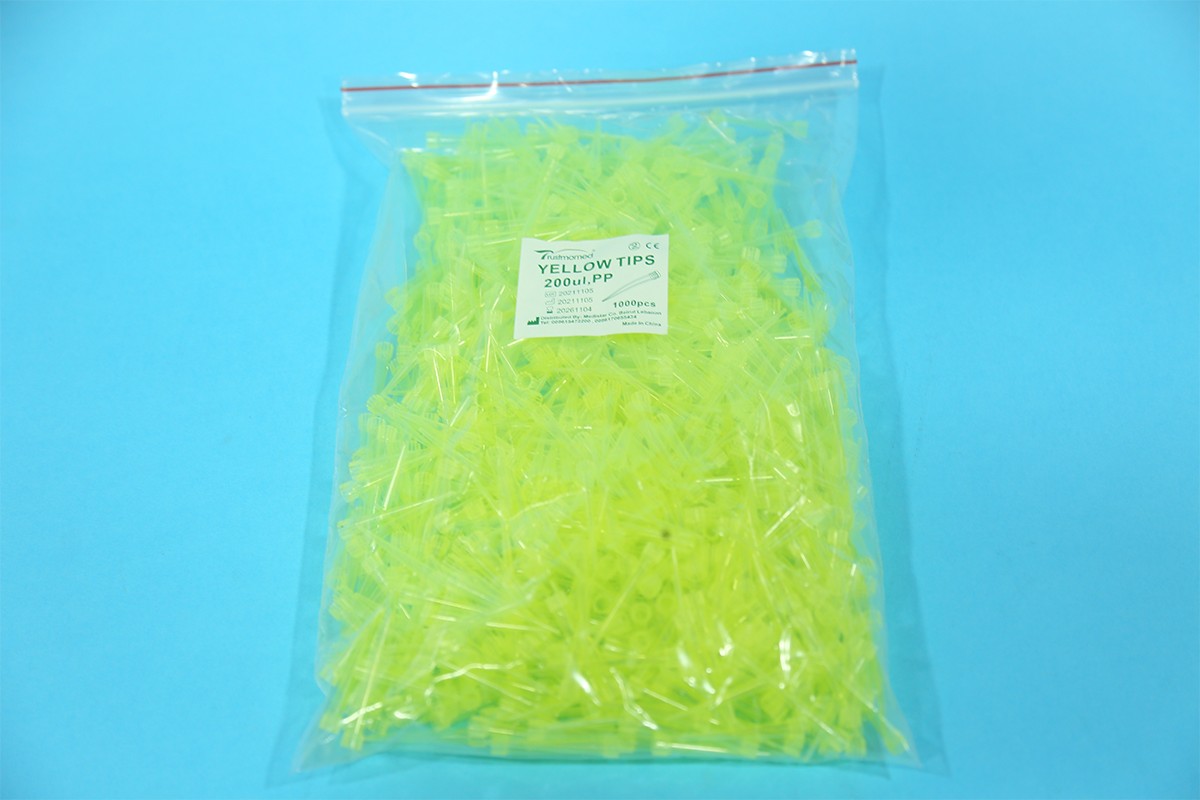 TIPS YELLOW 20-200 MICRO PACKET OF 1000 PIECES 