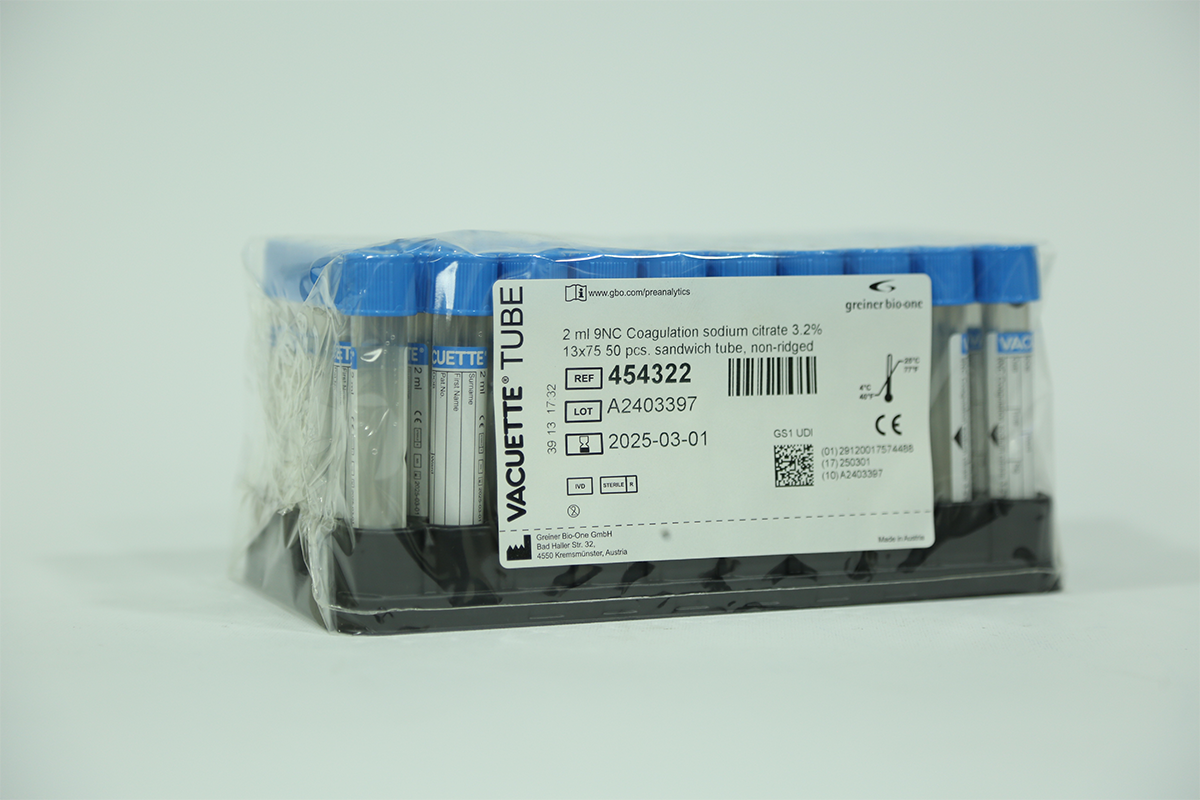 VACCUTEST NA CITRATE 0.2ML / 1.8ML  100TUBES 