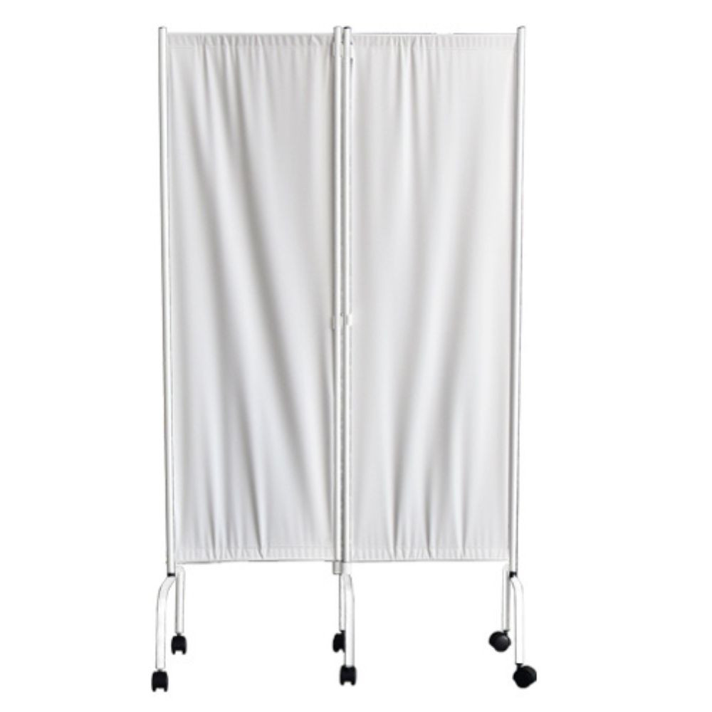 PRIVATE SCREEN-EPOXY COATED-3 FOLDABLE PANELS ON CASTERS-PARAVANT 